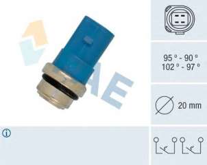 Termowłącznik wentylatora chłodnicy FAE 38391