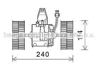 Silnik elektryczny dmuchawy AVA QUALITY COOLING BW8491