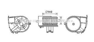 Silnik elektryczny dmuchawy AVA QUALITY COOLING RT8590