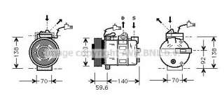 Kompresor klimatyzacji AVA QUALITY COOLING SBK065
