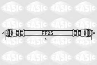 Przewód hamulcowy elastyczny SASIC 6606010