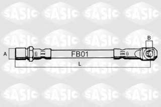 Przewód hamulcowy elastyczny SASIC 6606015