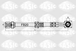 Przewód hamulcowy elastyczny SASIC 6606043