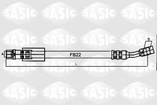 Przewód hamulcowy elastyczny SASIC 6606084