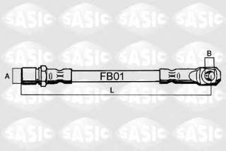 Przewód hamulcowy elastyczny SASIC SBH6300