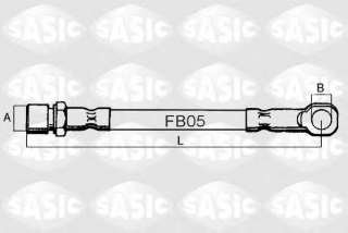 Przewód hamulcowy elastyczny SASIC SBH6308