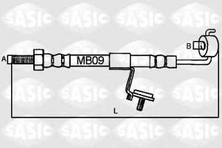 Przewód hamulcowy elastyczny SASIC SBH6320