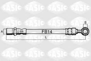 Przewód hamulcowy elastyczny SASIC SBH6343