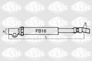 Przewód hamulcowy elastyczny SASIC SBH6365
