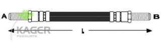 Przewód hamulcowy elastyczny KAGER 38-0043