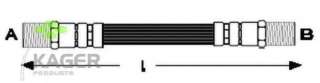 Przewód hamulcowy elastyczny KAGER 38-0546