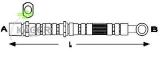 Przewód hamulcowy elastyczny KAGER 38-0671