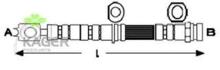Przewód hamulcowy elastyczny KAGER 38-0880