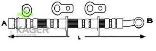 Przewód hamulcowy elastyczny KAGER 38-0882