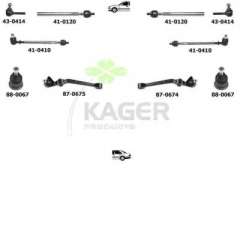 Zawieszenie koła KAGER 80-0035