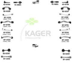 Zawieszenie koła KAGER 80-0095