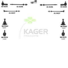 Zawieszenie koła KAGER 80-0157