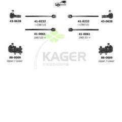 Zawieszenie koła KAGER 80-0179