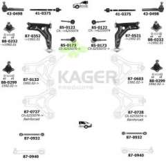 Zawieszenie koła KAGER 80-0370