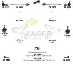 Zawieszenie koła KAGER 80-0588