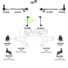 Zawieszenie koła KAGER 80-0626