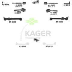 Zawieszenie koła KAGER 80-0812