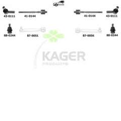 Zawieszenie koła KAGER 80-0921