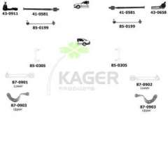 Zawieszenie koła KAGER 80-1019
