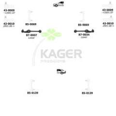 Zawieszenie koła KAGER 80-1154