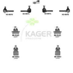 Zawieszenie koła KAGER 80-1176