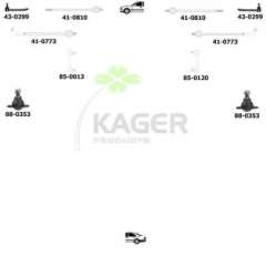 Zawieszenie koła KAGER 80-1360