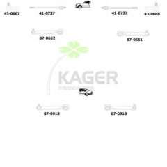 Zawieszenie koła KAGER 80-1361