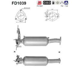 Filtr sadzy układu wydechowego AS FD1039
