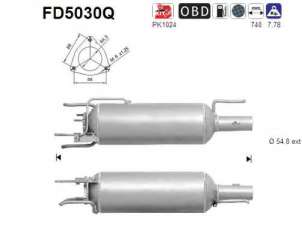 Filtr sadzy układu wydechowego AS FD5030Q