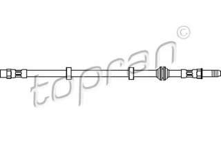 Przewód hamulcowy elastyczny TOPRAN 108 302