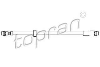 Przewód hamulcowy elastyczny TOPRAN 110 411