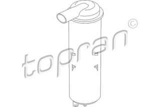 Filtr z węglem aktywowanym, odpowietrzenie zbiornika paliwa TOPRAN 111 022
