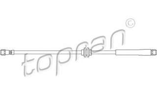 Przewód hamulcowy elastyczny TOPRAN 401 058