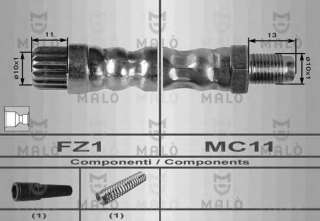 Przewód hamulcowy elastyczny MALO 80202
