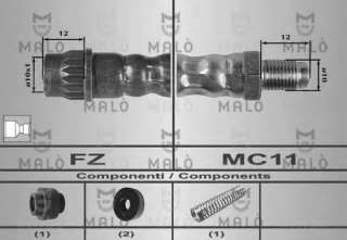 Przewód hamulcowy elastyczny MALO 80265