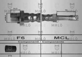 Przewód hamulcowy elastyczny MALO 80330