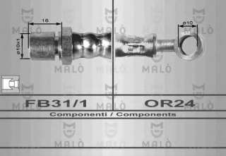 Przewód hamulcowy elastyczny MALO 8111