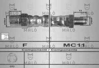 Przewód hamulcowy elastyczny MALO 8232