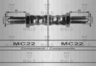 Przewód hamulcowy elastyczny MALO 8283