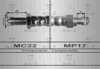 Przewód hamulcowy elastyczny MALO 8342