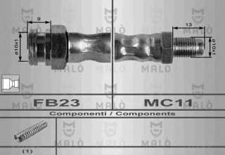 Przewód hamulcowy elastyczny MALO 8394
