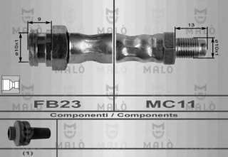 Przewód hamulcowy elastyczny MALO 8401