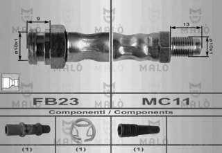 Przewód hamulcowy elastyczny MALO 8410