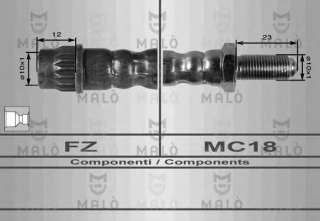 Przewód hamulcowy elastyczny MALO 8422