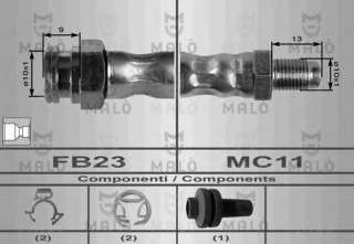 Przewód hamulcowy elastyczny MALO 8433